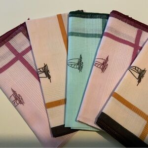 Handkerchiefs, 6 Pcs.Soft Cotton Hankies, Sweat Absorbent Pocket Square